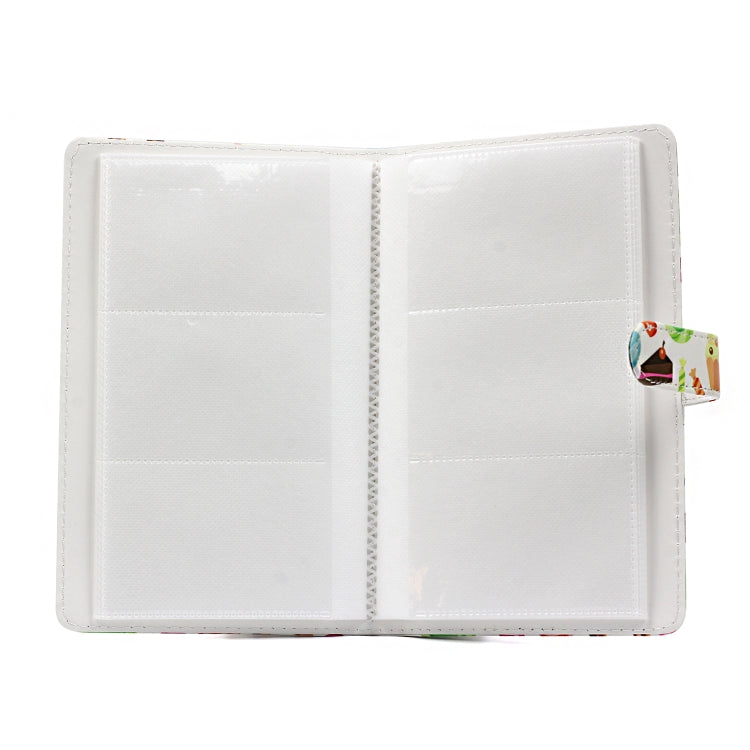 รูปแบบขนมหวาน 3 นิ้ว DIY PU Mini ความคิดสร้างสรรค์แทรกประเภท 32 หน้าอัลบั้มภาพที่สวยงามสำหรับโพลารอยด์, Dessert