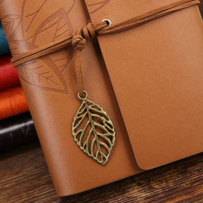 Creative Retro Autumn Leaves Pattern สมุดบันทึกการเดินทางแบบหลวม ๆ ขนาด: L, L