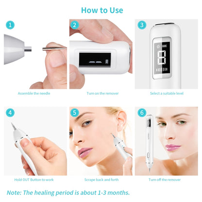 Xpreen XPRE061 Professional Dark Spot Remover Freckle Tattoo ที่ชาร์จได้ Wart Mole Remover พร้อมหน้าจอ LED และ Spotlight