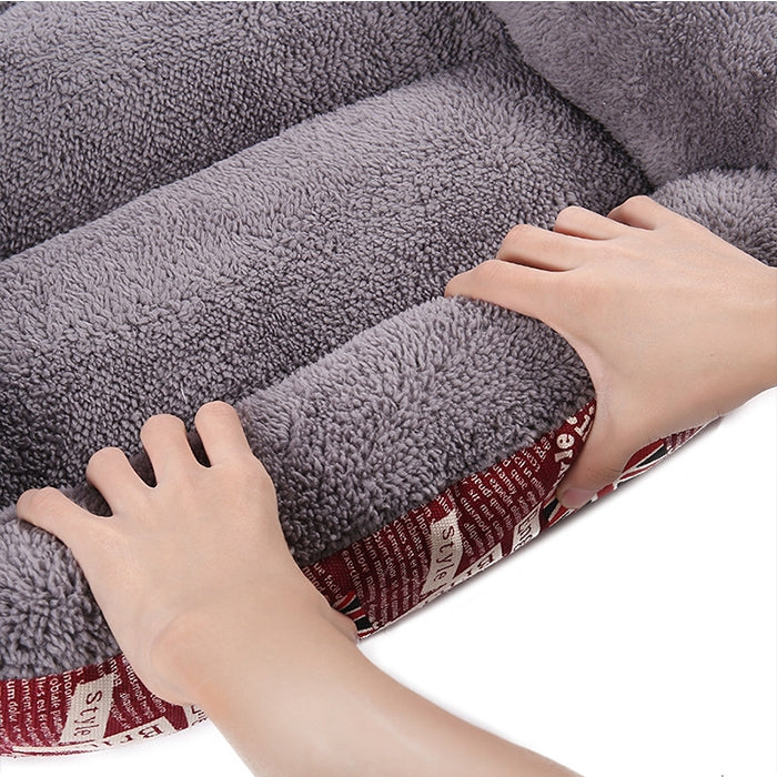 สีลูกกวาดโฟร์ซีซั่นส์สัตว์เลี้ยงที่อบอุ่นของแท้สุนัขสุนัขเสื่อตุ๊กตาสุนัขเสื่อ, ขนาด: XXL, 95 × 72 × 18 ซม., Size: XXL