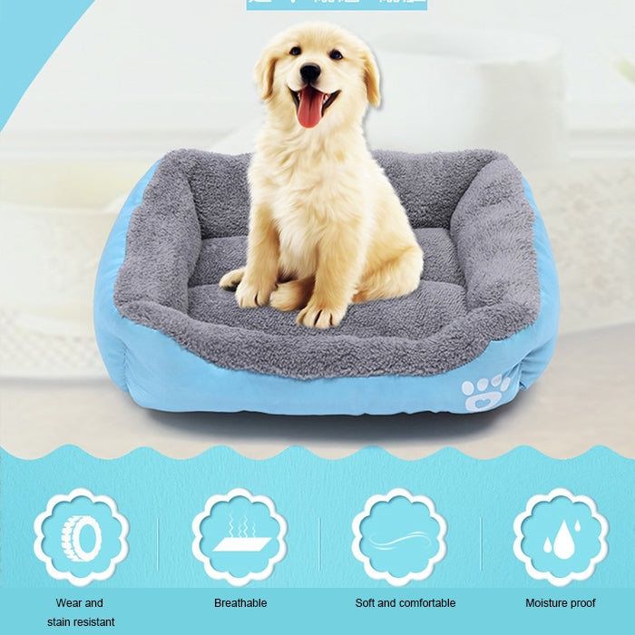 National Flag Four Seasons เสื่อสุนัขสัตว์เลี้ยงที่อบอุ่นของแท้ขนาด: L, 66 × 50 × 14 ซม, Size: L, 66×50×14cm