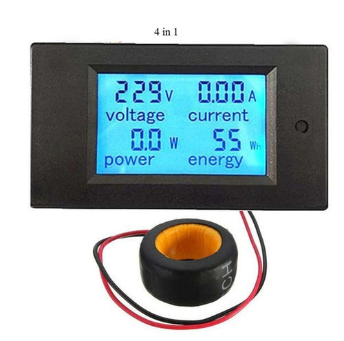 PZEM-061 4 in 1 DC Digital Display Meter เครื่องวัดแรงดันไฟฟ้า AC 80-260V, 100A