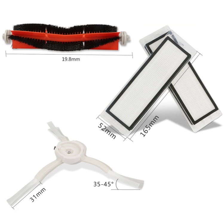 อุปกรณ์เสริมหุ่นยนต์กวาดตัวกรอง Haipa แปรงสำหรับรุ่น Xiaomi Mijia Stone / รุ่นที่สอง