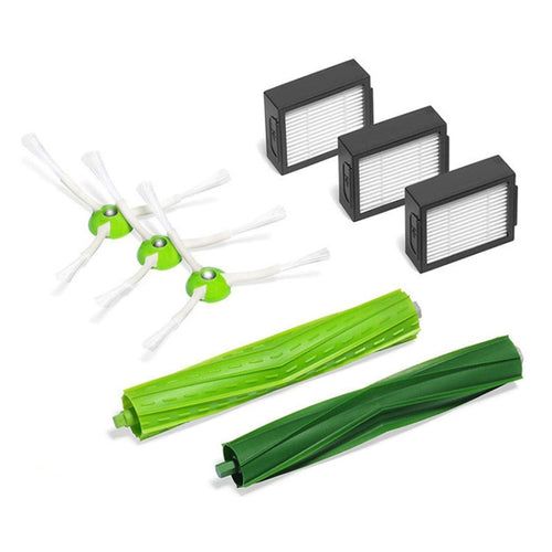 อุปกรณ์เสริมเครื่องกวาดแปรงด้านข้างชุดแปรงหลักสำหรับ irobot Roomba i7 E5 E6, Side Brush Filter Main Brush Set