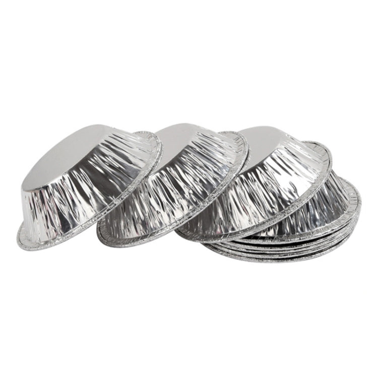 100ชิ้น/แพ็คอลูมิเนียมฟอยล์ที่วางเค้กทาร์ตไข่ถ้วยขนาด: 7.5x4x2ซม.