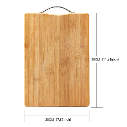 เขียงไม้ไผ่ทรงสี่เหลี่ยมสำหรับห้องครัว ขนาด 30ซม. x 20ซม, Size: 30cm x 20cm