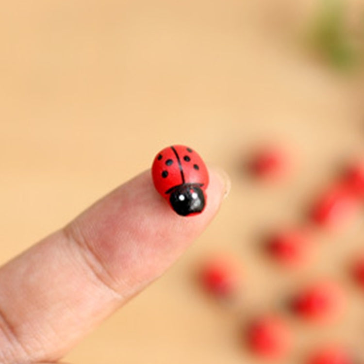 50ชิ้นผสมสีไม้Cabochonsเต่าทองสำหรับตกแต่งไม้เต่าทองตกแต่งงานฝีมือไมโครภูมิทัศน์เครื่องประดับอุปกรณ์เสริมหลายเนื้อเครื่องประดับ, Mixed Color