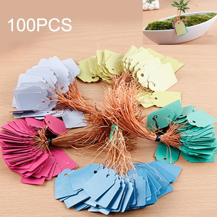 100 ชิ้นกันน้ำทนทานและนำมาใช้ใหม่พลาสติกสวนเนอสเซอรี่ป้ายพืชดอกไม้แท็กเครื่องหมายป้ายแท็กพืช, การจัดส่งสีแบบสุ่ม, Plant Label 1