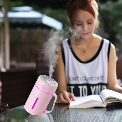 ML-S2 ถ้วยน้ำรูปทรงอัจฉริยะปิดเสียง LED Night Light Atomized Humidifier เครื่องเพิ่มความชื้นในอากาศ