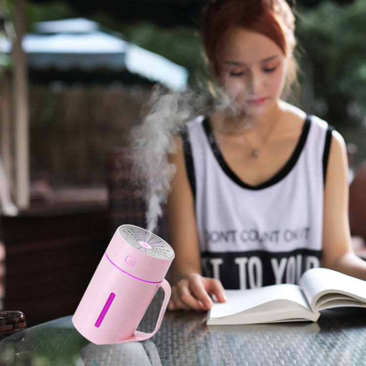 ML-S2 ถ้วยน้ำรูปทรงอัจฉริยะปิดเสียง LED Night Light Atomized Humidifier เครื่องเพิ่มความชื้นในอากาศ