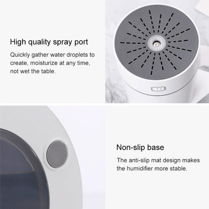 ML-S2 ถ้วยน้ำรูปทรงอัจฉริยะปิดเสียง LED Night Light Atomized Humidifier เครื่องเพิ่มความชื้นในอากาศ
