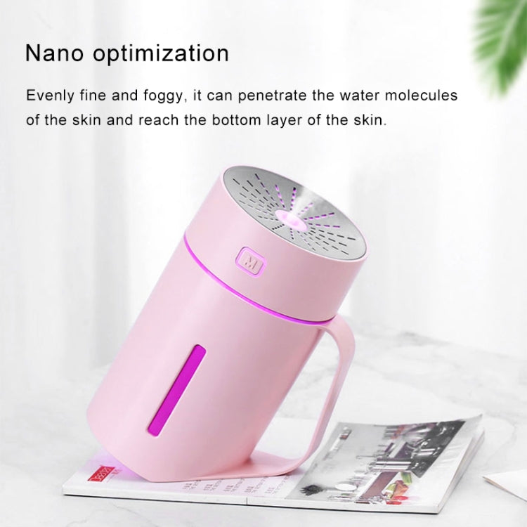 ML-S2 ถ้วยน้ำรูปทรงอัจฉริยะปิดเสียง LED Night Light Atomized Humidifier เครื่องเพิ่มความชื้นในอากาศ