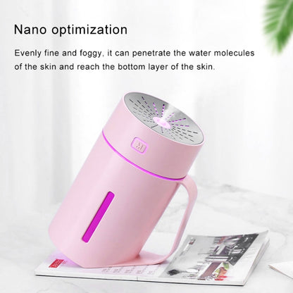 ML-S2 ถ้วยน้ำรูปทรงอัจฉริยะปิดเสียง LED Night Light Atomized Humidifier เครื่องเพิ่มความชื้นในอากาศ