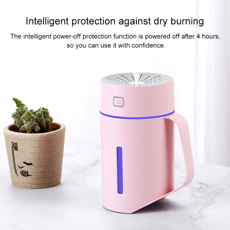 ML-S2 ถ้วยน้ำรูปทรงอัจฉริยะปิดเสียง LED Night Light Atomized Humidifier เครื่องเพิ่มความชื้นในอากาศ