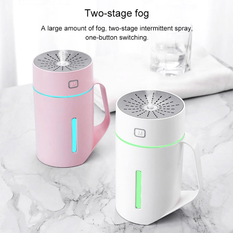 ML-S2 ถ้วยน้ำรูปทรงอัจฉริยะปิดเสียง LED Night Light Atomized Humidifier เครื่องเพิ่มความชื้นในอากาศ