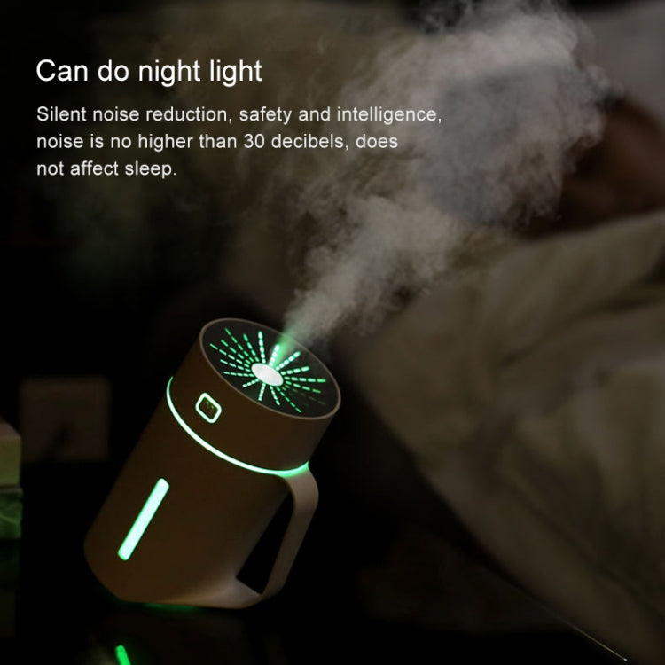 ML-S2 ถ้วยน้ำรูปทรงอัจฉริยะปิดเสียง LED Night Light Atomized Humidifier เครื่องเพิ่มความชื้นในอากาศ
