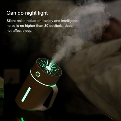 ML-S2 ถ้วยน้ำรูปทรงอัจฉริยะปิดเสียง LED Night Light Atomized Humidifier เครื่องเพิ่มความชื้นในอากาศ