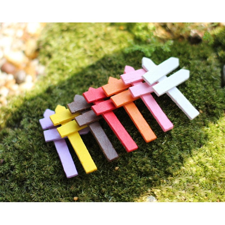 10 ชิ้นมินิรั้วไม้ป้ายบอกทางเครื่องประดับสวน DIY ป้ายพืชหม้อทิวทัศน์ตกแต่งไมโครภูมิทัศน์เครื่องประดับ DIY หลายเนื้อเครื่องประดับไม้, การจัดส่งสีสุ่ม, Mini Wooden Fences Ornament