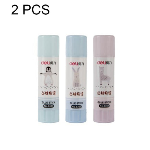 2 ชิ้นอุปกรณ์การเรียนกาวแข็งกาวความหนืดสูงติด PVP กาวแข็ง, การจัดส่งสีแบบสุ่ม, 6367