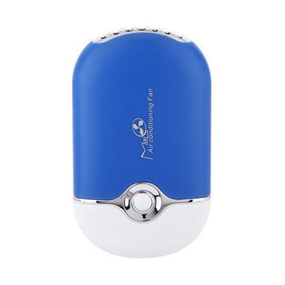 แบบพกพา Mini USB ชาร์จเครื่องปรับอากาศทำความเย็นพัดลมมือถือขนาดเล็ก