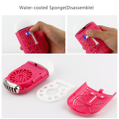 แบบพกพา Mini USB ชาร์จเครื่องปรับอากาศทำความเย็นพัดลมมือถือขนาดเล็ก