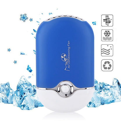 แบบพกพา Mini USB ชาร์จเครื่องปรับอากาศทำความเย็นพัดลมมือถือขนาดเล็ก