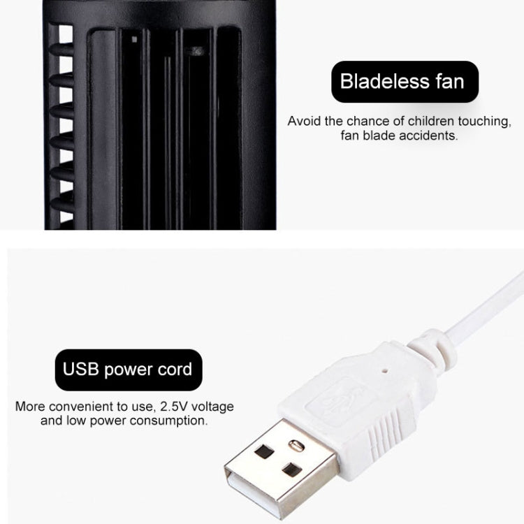 พัดลมไฟฟ้าแบบทาวเวอร์ USB พัดลมปรับอากาศไร้ใบ