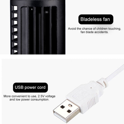 พัดลมไฟฟ้าแบบทาวเวอร์ USB พัดลมปรับอากาศไร้ใบ