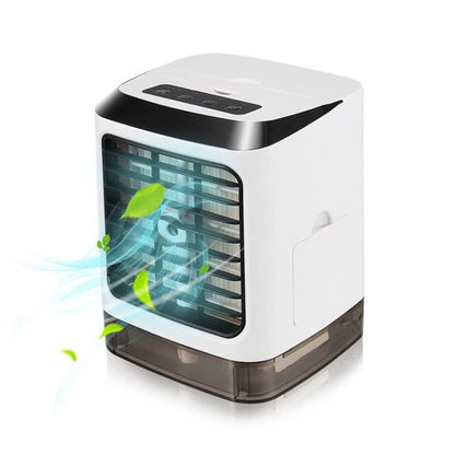 มินิเดสก์ท็อปพัดลมระบายความร้อน Humidifier พัดลมเครื่องปรับอากาศพัดลมสเปรย์ให้ความชุ่มชื้น, without Remote Control