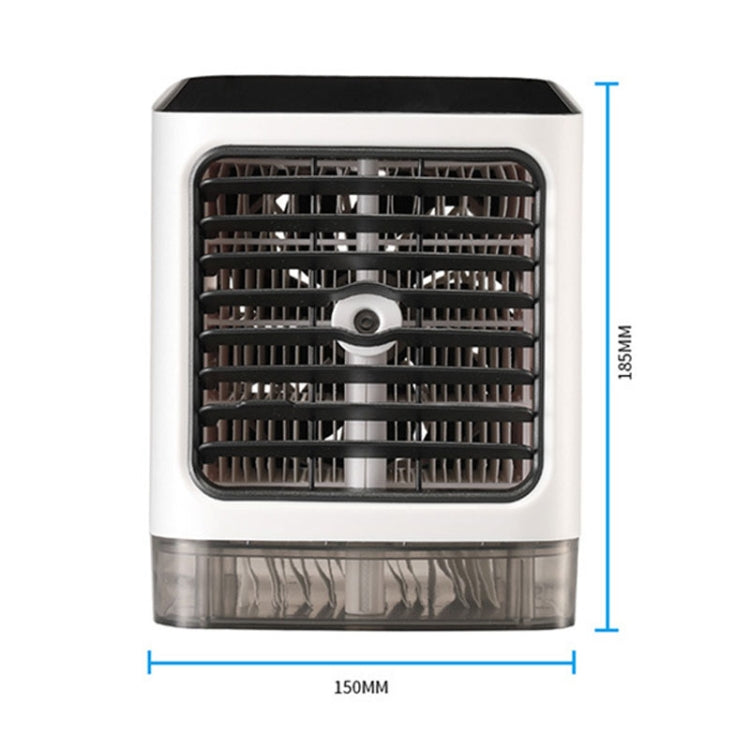 มินิเดสก์ท็อปพัดลมระบายความร้อน Humidifier พัดลมเครื่องปรับอากาศพัดลมสเปรย์ให้ความชุ่มชื้น, without Remote Control