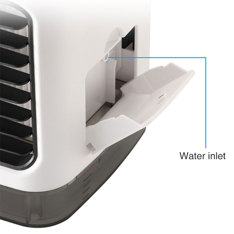 มินิเดสก์ท็อปพัดลมระบายความร้อน Humidifier พัดลมเครื่องปรับอากาศพัดลมสเปรย์ให้ความชุ่มชื้น, without Remote Control