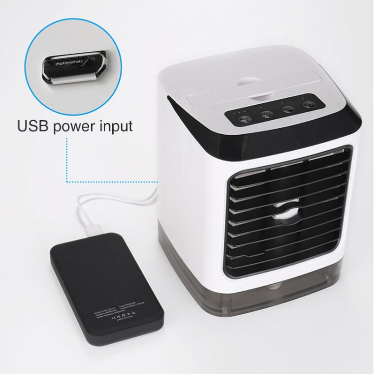 มินิเดสก์ท็อปพัดลมระบายความร้อน Humidifier พัดลมเครื่องปรับอากาศพัดลมสเปรย์ให้ความชุ่มชื้น, without Remote Control