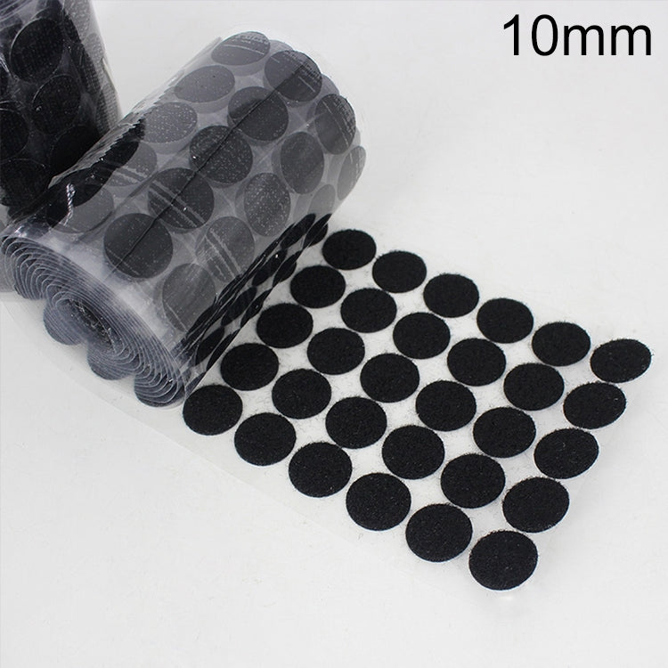 1,000 ชิ้น 10 มม. รอบตะขอกาวไนลอนและห่วงยึด, 10mm (Black), 10mm (White)