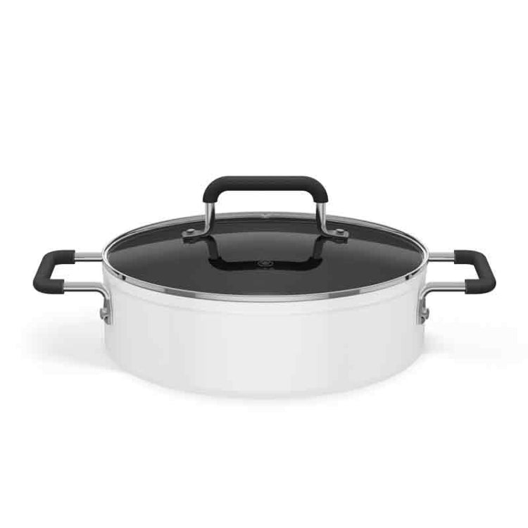 Original Xiaomi Mijia ZWZ 4L เกรดอาหาร Non-stick Stockpot,ใช้งานร่วมกับเตาแม่เหล็กไฟฟ้า Mijia (HC9071), 4L Stockpot