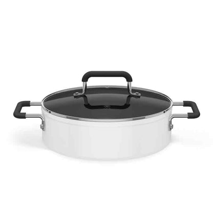 Original Xiaomi Mijia ZWZ 4L เกรดอาหาร Non-stick Stockpot,ใช้งานร่วมกับเตาแม่เหล็กไฟฟ้า Mijia (HC9071), 4L Stockpot