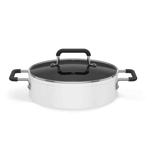 Original Xiaomi Mijia ZWZ 4L เกรดอาหาร Non-stick Stockpot,ใช้งานร่วมกับเตาแม่เหล็กไฟฟ้า Mijia (HC9071), 4L Stockpot