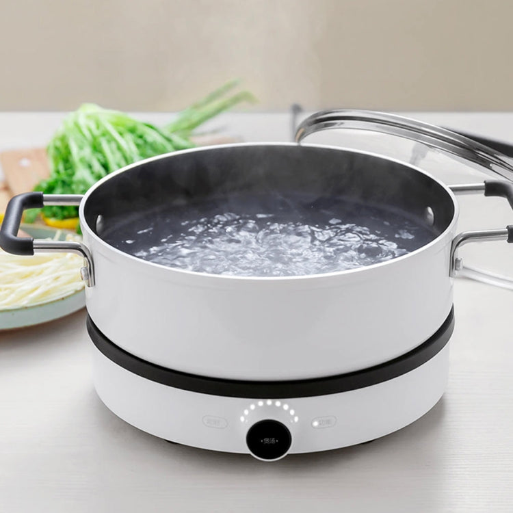 Original Xiaomi Mijia ZWZ 4L เกรดอาหาร Non-stick Stockpot,ใช้งานร่วมกับเตาแม่เหล็กไฟฟ้า Mijia (HC9071), 4L Stockpot
