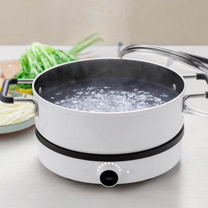 Original Xiaomi Mijia ZWZ 4L เกรดอาหาร Non-stick Stockpot,ใช้งานร่วมกับเตาแม่เหล็กไฟฟ้า Mijia (HC9071), 4L Stockpot
