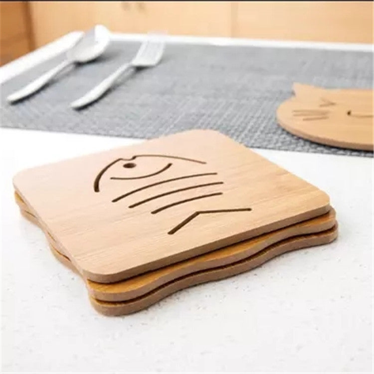 5 ชิ้นน่ารักการ์ตูนโต๊ะในครัวปกป้องไม้ถ้วย Pad ฉนวนกันความร้อนเสื่อรองแก้ว, การจัดส่งสไตล์สุ่ม, Table Mats 2