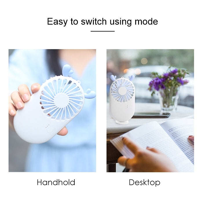 พัดลมพกพาขนาดเล็กชาร์จ USB แบบพกพาพร้อมระบบควบคุมความเร็ว 3 ระดับ