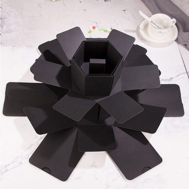 เซอร์ไพร์สหกเหลี่ยม Blooming DIY อัลบั้มทำมือกล่องภาพสร้างสรรค์กล่องของขวัญดาว, Handmade Album
