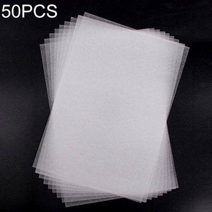 50 ชิ้นโปร่งแสงบดหยาบฟิล์มหดความร้อน DIY ฟิล์มหดความร้อน, DIY Heat Shrink Film (Rough Grinding)