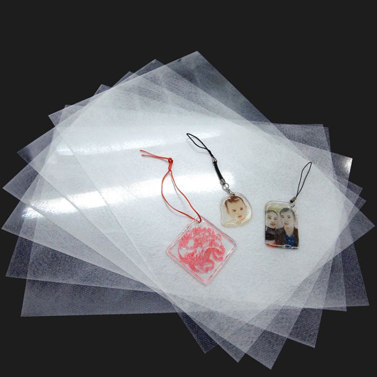 50 ชิ้นใสไม่บดฟิล์มหดความร้อน DIY ฟิล์มหดความร้อน, DIY Heat Shrink Film (Not Grinding)