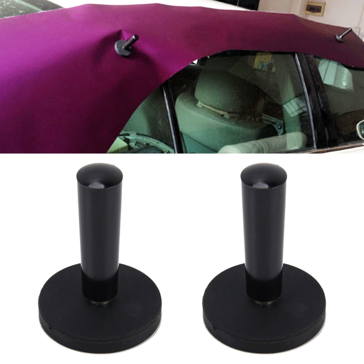 2 ชิ้นยานพาหนะป้ายรถทำเครื่องมือกราฟิกไวนิลห่อ G Ripper ผู้ถือแม่เหล็ก, Magnet Holder Black