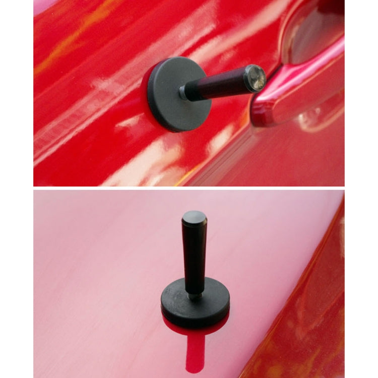 2 ชิ้นยานพาหนะป้ายรถทำเครื่องมือกราฟิกไวนิลห่อ G Ripper ผู้ถือแม่เหล็ก, Magnet Holder Black
