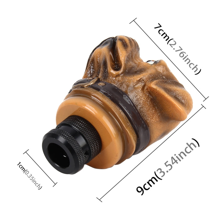 Bulldog Shaped Universal รถ Shifter Cover Manual เกียร์อัตโนมัติ Shift Knob, Bulldog Shaped