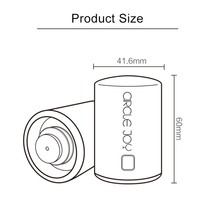 Original Xiaomi Youpin Circle Joy สแตนเลสสูญญากาศหน่วยความจำจุกไวน์, Wine Stopper