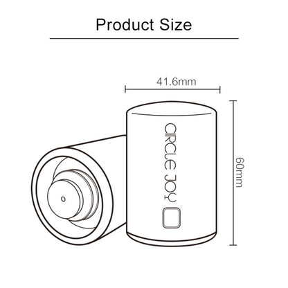 Original Xiaomi Youpin Circle Joy สแตนเลสสูญญากาศหน่วยความจำจุกไวน์, Wine Stopper