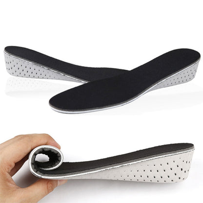 1 คู่รองเท้าใส่ระบายอากาศ EVA เพิ่มความสูง Insoles ความสูง: 2 ซม, Height: 2cm