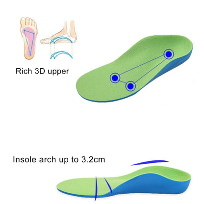 พื้นรองเท้าชั้นใน Corrective PU XO Leg Corrective สำหรับเด็ก Size: 22cm, Size: 22cm